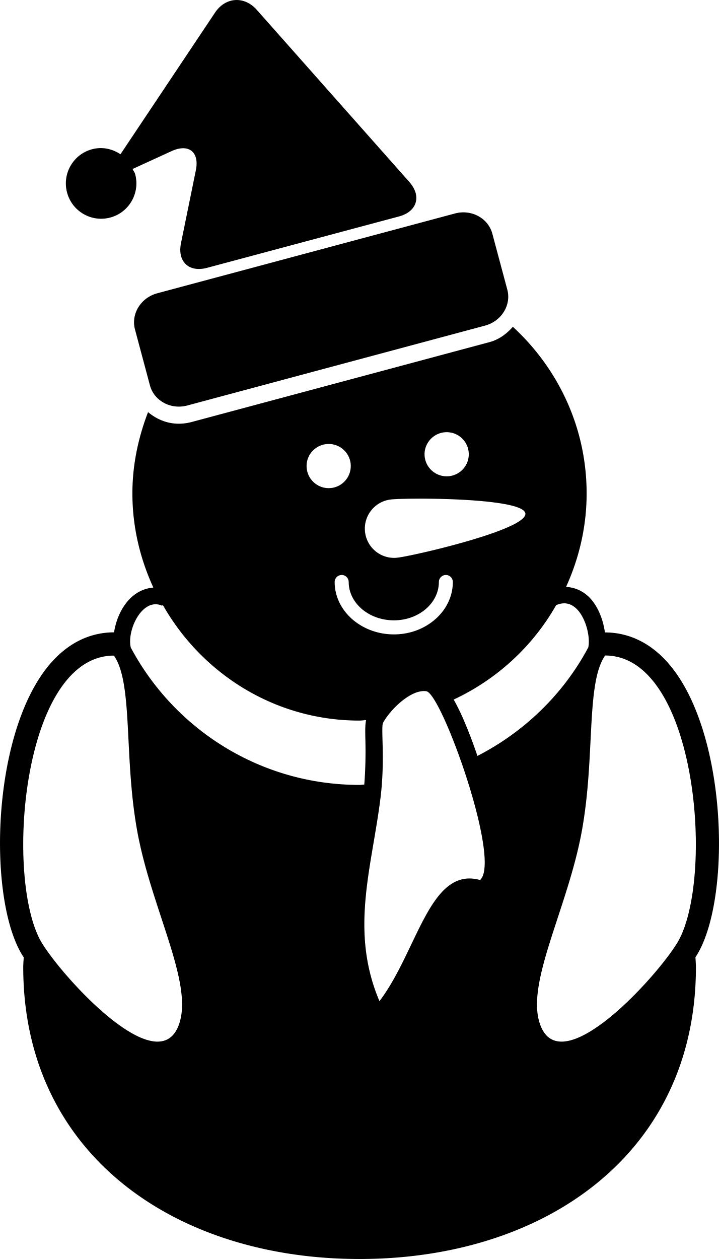 Christmas Snowman Black Variant Sketch Svg Vector Free Vectors